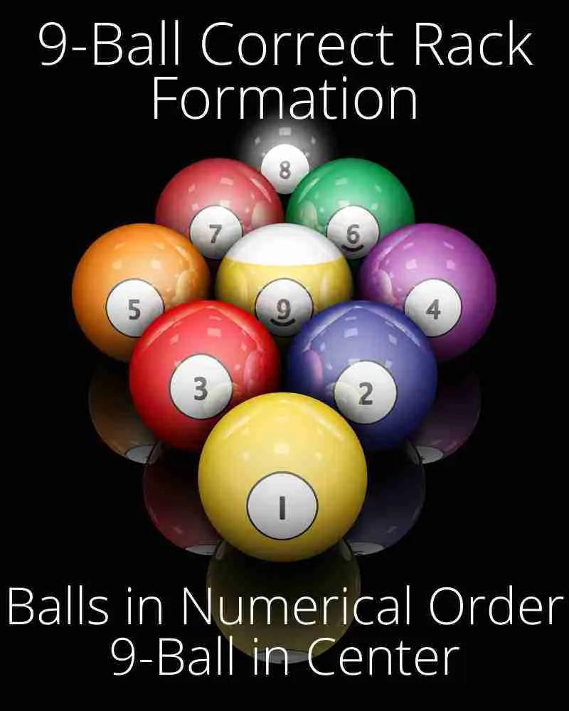 9 ball rack formation