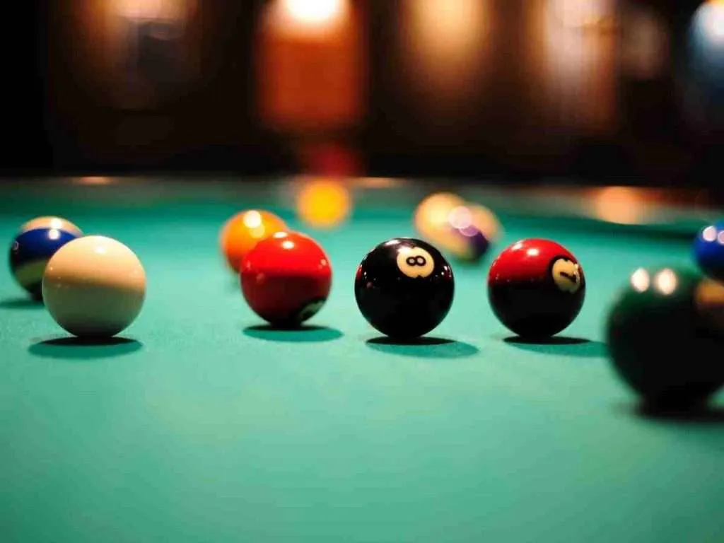 Pool Table in an at home game room