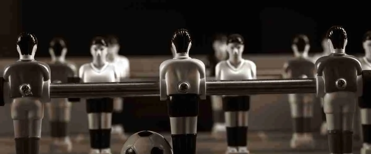 how should a foosball table be setup
