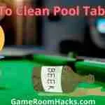 how to clean felt on pool table