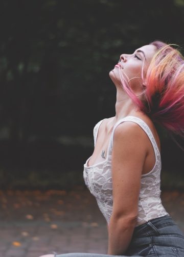 woman, hair, portrait