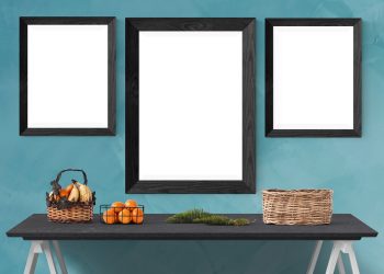 poster, wall, mockup