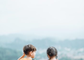 kids, clouds, children