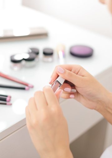lipstick, cosmetics, woman