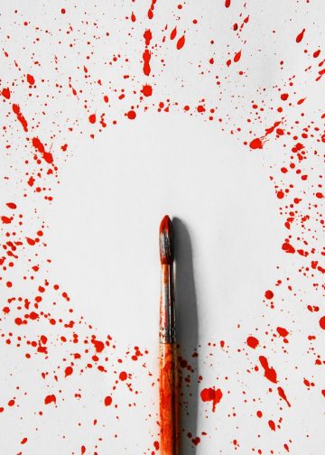 paint, brush, splash