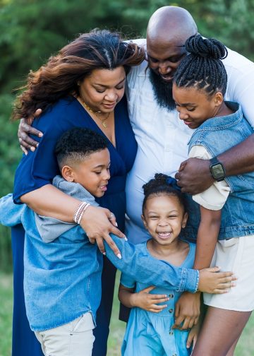 family, african-american, happy