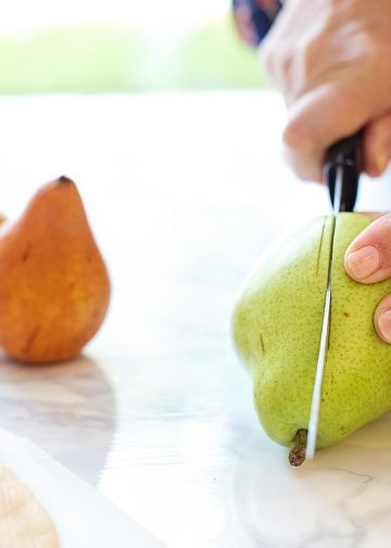 pears, cutting, slicing