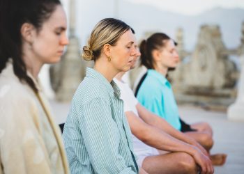 woman, girl, meditate